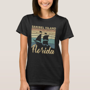 Camiseta Vintage Sanibel Island Florida Beach Sailing Sailb