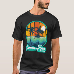 Camiseta Vintage Santa Ana California Summer Vacation Beach