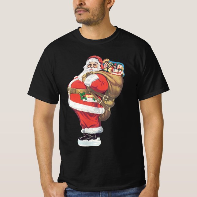 Camiseta Vintage Santa Claus, Navidades victorianos mueren  (Anverso)