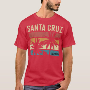 Camiseta Vintage Santa Cruz California 70's 80 Palm Trees S