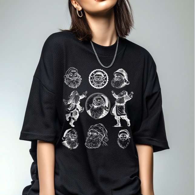 Camiseta Vintage Santa Graphic Women (Subido por el creador)