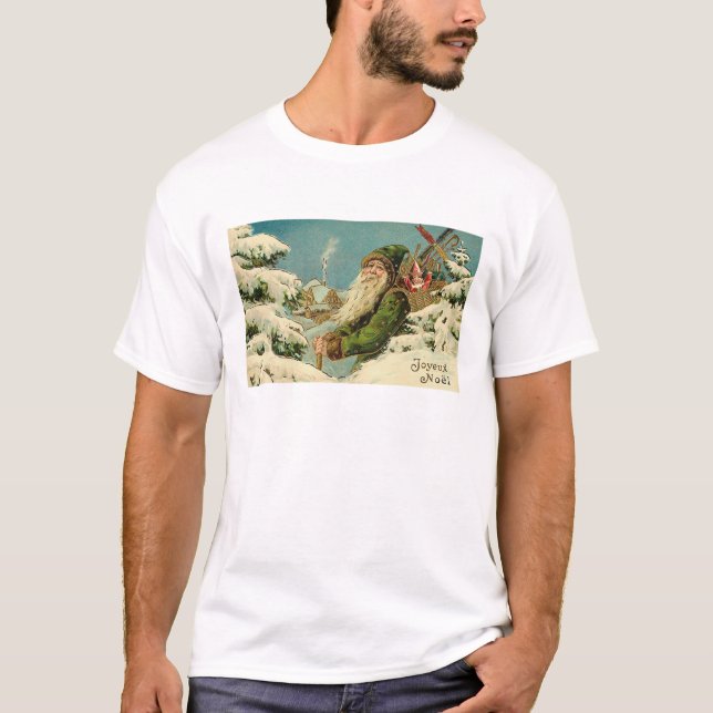 Camiseta Vintage Santa - Joyeux Noel (Anverso)