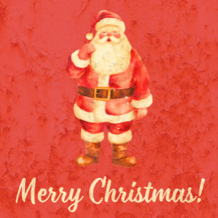 Camiseta Vintage Santa Merry Christmas