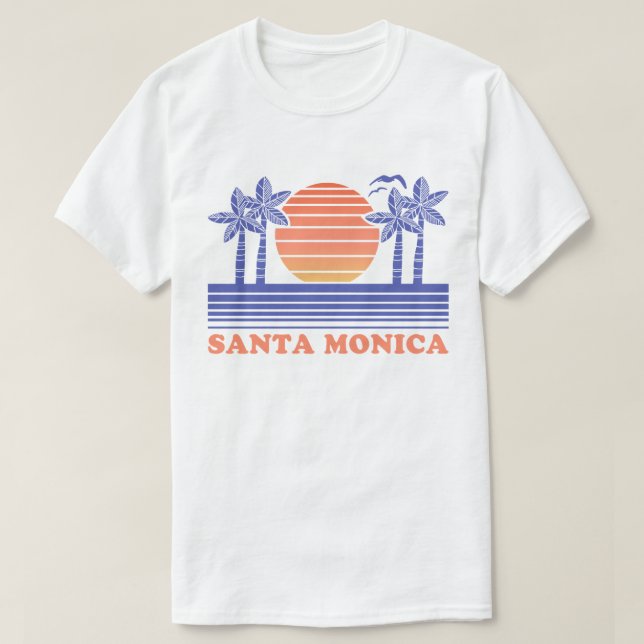 Camiseta Vintage Santa Monica (Diseño del anverso)
