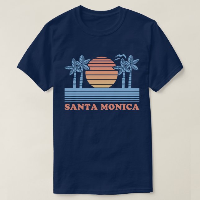 Camiseta Vintage Santa Monica (Diseño del anverso)