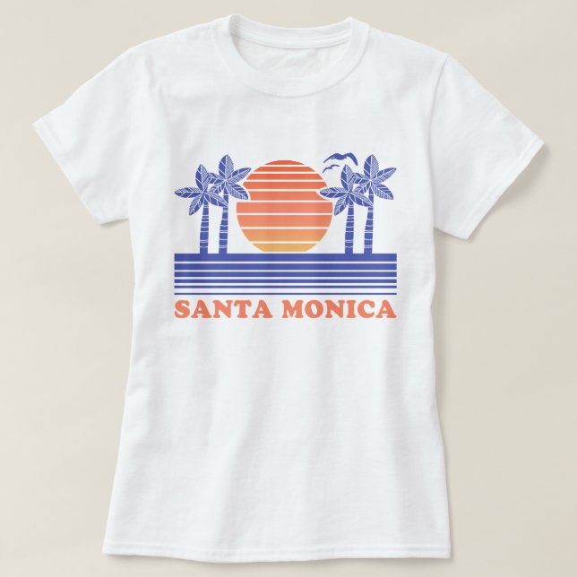 Camiseta Vintage Santa Monica (Diseño del anverso)