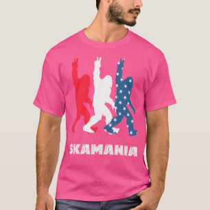 Camiseta Vintage Sasquatch Skamania Bandera Estadounidense