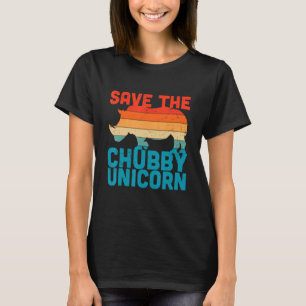 Camiseta Vintage Save the Chubby Unicornios Animal Rhino Co