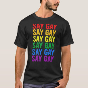 Camiseta Vintage Say Gay Decimos Gay Florida Lgbt Orgullo M