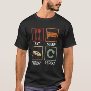 Camiseta Vintage Saying Come Sleep Ultimate Frisbee Repetir
