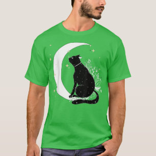 Camiseta Vintage Scary Halloween Black Cat Costume Bruja Ha