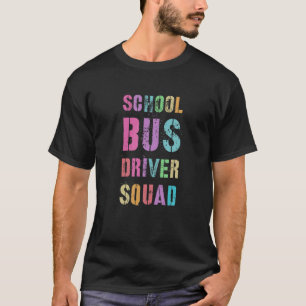 Camiseta Vintage SCHOOL BUS DRIVER SQUAD DE vuelta al té es