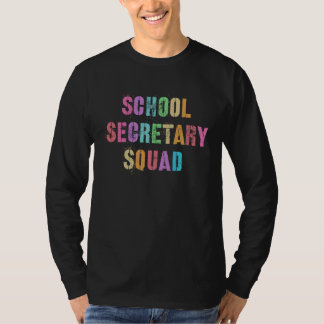 Camiseta Vintage SCHOOL SECRETARY SQUAD Back To School Teac