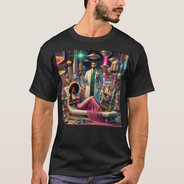Camiseta Vintage Sci-Fi Aliens (Anverso)