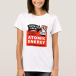 Camiseta ¡Vintage Science Toy Atomic Energy Para Niños!<br><div class="desc">¡Kit de experimentos químicos de ciencia vintage con energía atómica para niños!</div>