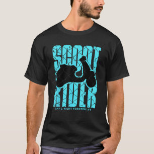 Camiseta Vintage Scooter Rider Scooter Life Moped Bike Love