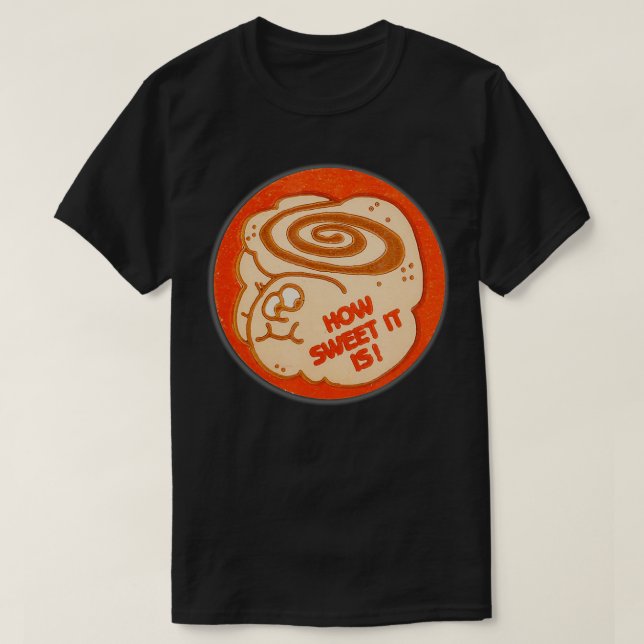Camiseta Vintage Scratch y Sniff Pegatina Cinammon Bun2104 (Diseño del anverso)