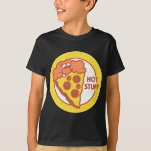 Camiseta Vintage Scratch y Sniff Pegatinas Pizza de Cosas C