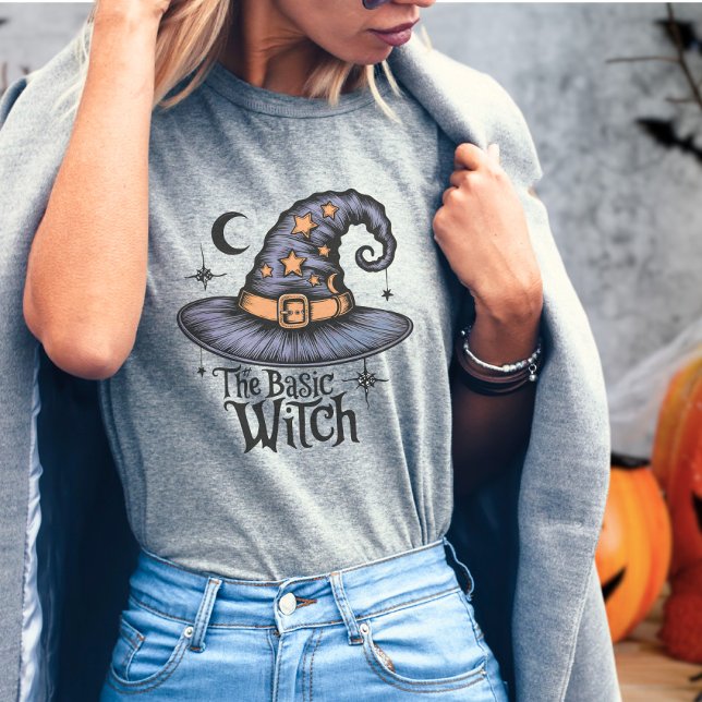 Camiseta Vintage Script Basic Witch Halloween Vestuario Muj (Subido por el creador)
