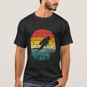 Camiseta Vintage Scuba Diver Océano de buceo bajo el agua S