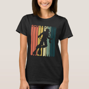 Camiseta Vintage Scuba Diving Retro Cute