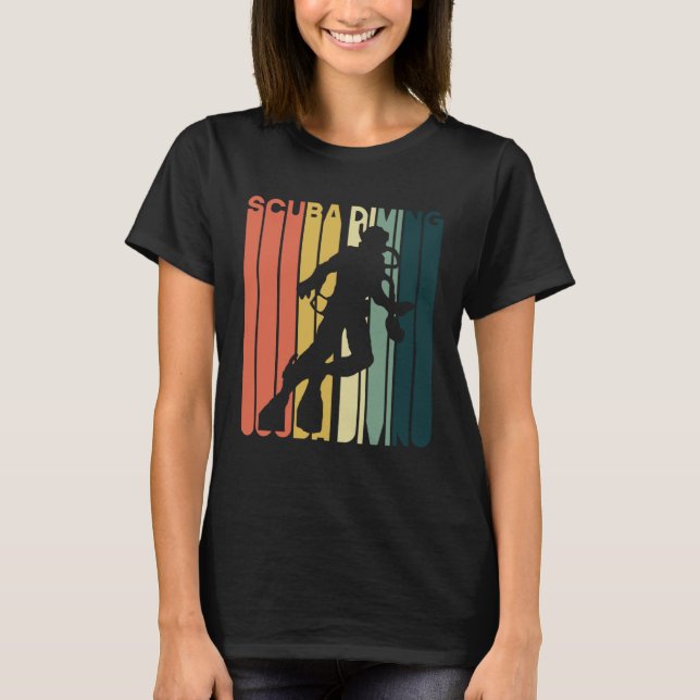 Camiseta Vintage Scuba Diving Retro Cute (Anverso)