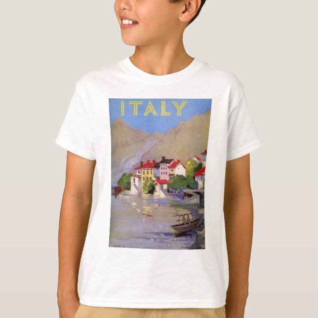 Camiseta Vintage Seaside Village Turismo de Italia (Anverso)