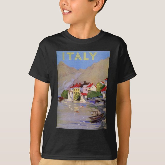 Camiseta Vintage Seaside Village Turismo de Italia (Anverso)