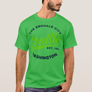 Camiseta Vintage Seattle Emerald City Washington USA1