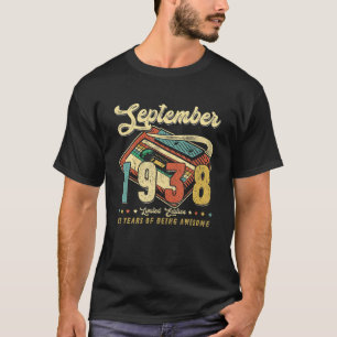 Camiseta Vintage SEPTIEMBRE 1938 Hecho En 1938 82º Cumpleañ