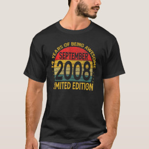 Camiseta Vintage Septiembre 2008 14 años