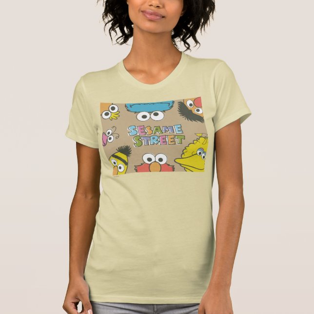 Camiseta Vintage Sesame Street Pals (Anverso)