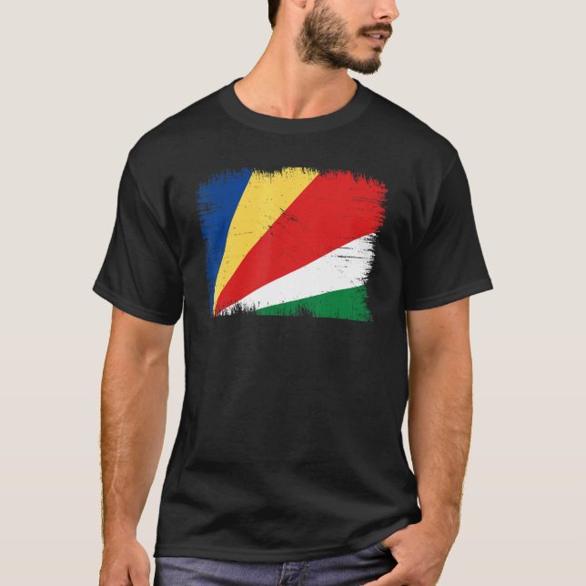 Camiseta Vintage Seychelles Flag Seychellois Independence D (Anverso)