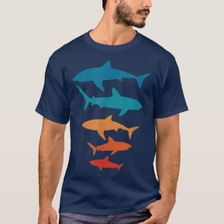 Camiseta Vintage Shark Animal Lover Zookeeper Retro Style