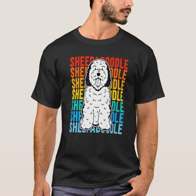 Camiseta Vintage Sheepadoodle Premium (Anverso)