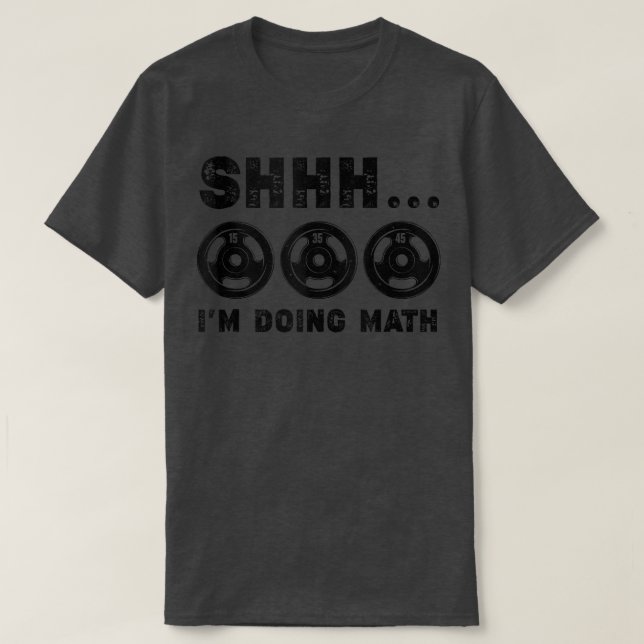 Camiseta Vintage Shhh estoy haciendo Gimnasio de matemática (Diseño del anverso)