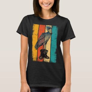 Camiseta Vintage Shoebill Stork Bird In Work Bots