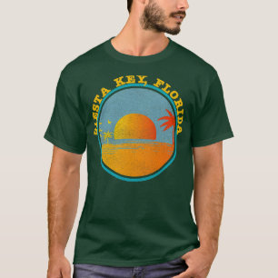 Camiseta Vintage Siesta Key Florida Palm Trees Sunset