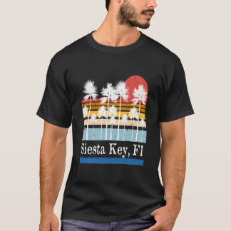 Camiseta Vintage Siesta Key Florida Surf Palm Tree Co