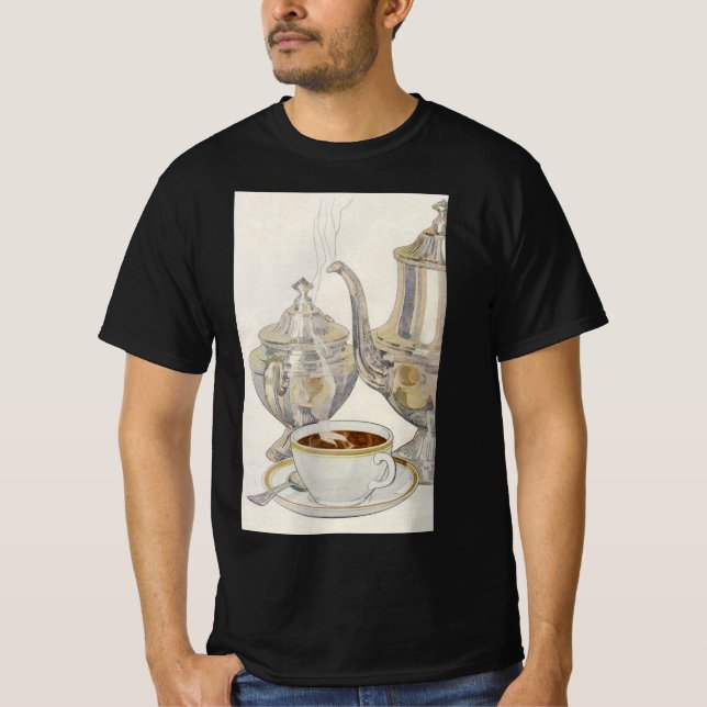 Camiseta Vintage Silver Coffee Service (Anverso)