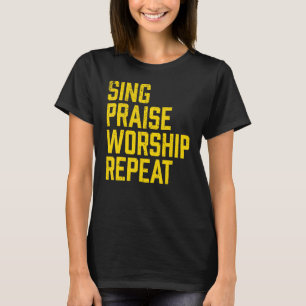 Camiseta Vintage Sing Alabanza Repite Salmo 100 Chris