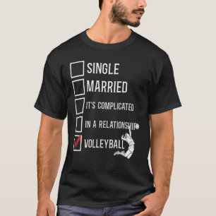 Camiseta Vintage single casado con un jugador de voleibol