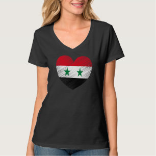 Camiseta Vintage Siria Bandera Siria Apoyo al orgullo sirio