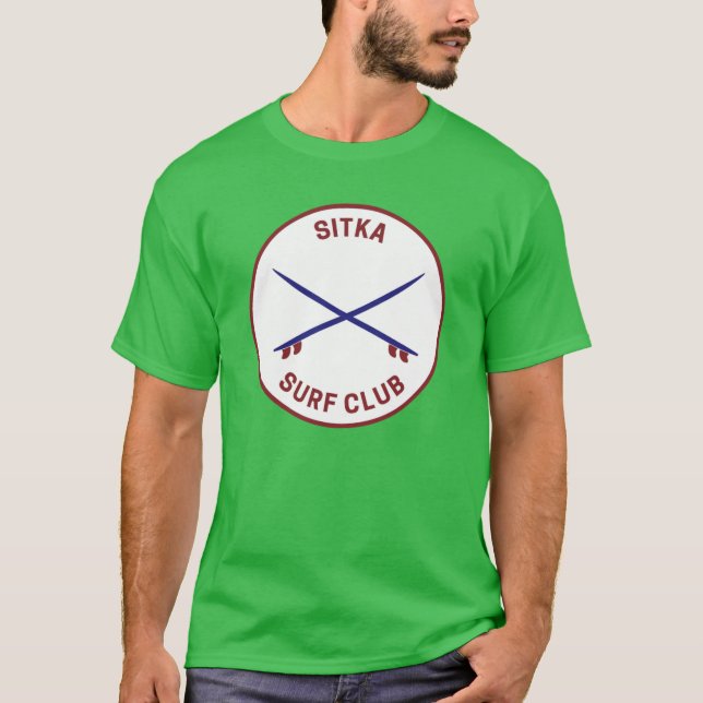 Camiseta Vintage Sitka Alaska Surf Club (Anverso)