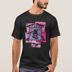 Camiseta Vintage Skateboarding Tricks Skater Fan Skater Sk