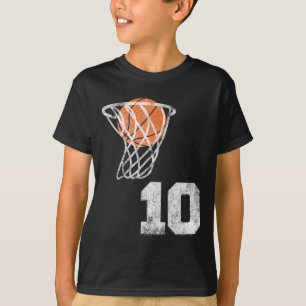 Camiseta Vintage Sketll Número 10 Jugador Número 