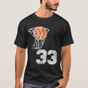 Camiseta Vintage Sketll Número 33 Número de Jugado