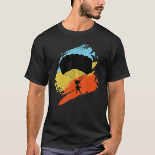 Camiseta Vintage Skydiver Retro Parachuelo