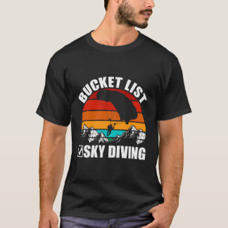 Camiseta Vintage Skydiver Skydiving Parachus Bucket List S