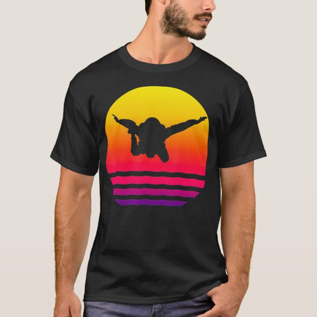 Camiseta Vintage Skydiver tshirt Skydive Parachuing Gis (Anverso)